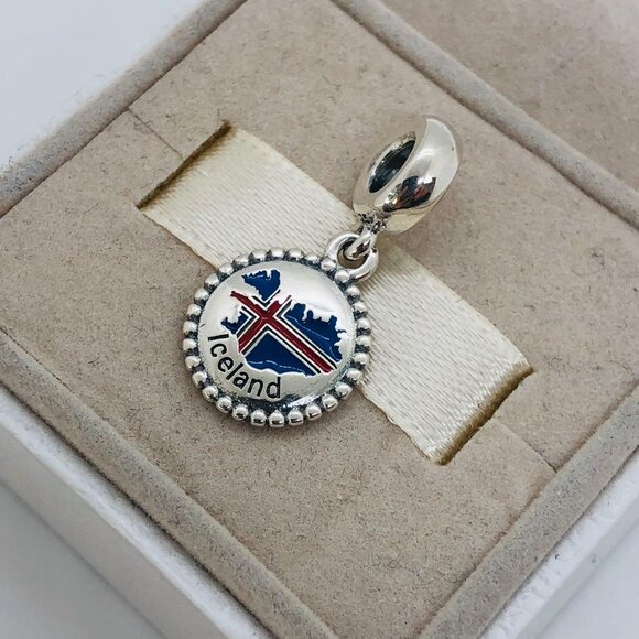 🧜🏾‍♀️🎀Pandora ICELAND map Exclusive Charm - Picture 3 of 4